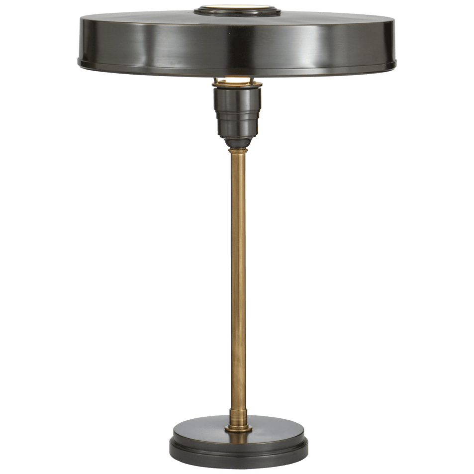 Carlo Table Lamp in Bronze and Hand-Rubbed Antique Brass