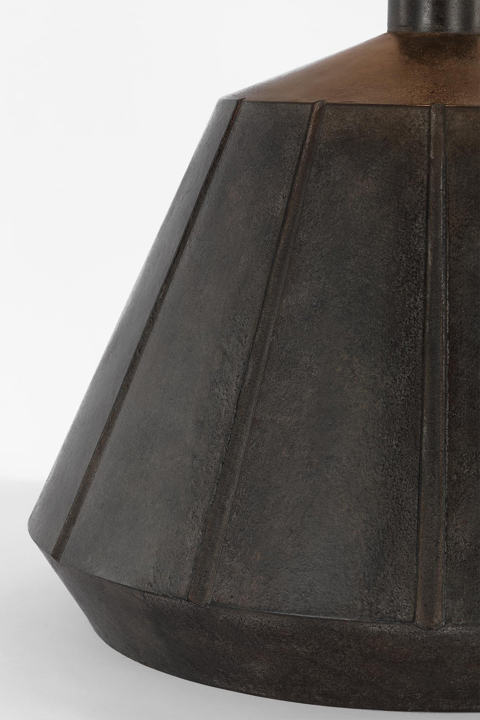 Frey Medium Table Lamp in Garden Bronze with Linen Shade