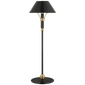 Turlington Medium Table Lamp in Bronze and Hand-Rubbed Antique Brass with Bronze Shade