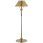 Turlington Medium Table Lamp in Hand-Rubbed Antique Brass with Hand-Rubbed Antique Brass Shade