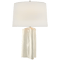 Sierra Buffet Lamp in Plaster White with Linen Shade
