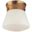 Hand-Rubbed Antique Brass / Біле скло