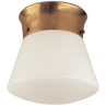 Hand-Rubbed Antique Brass / Біле скло