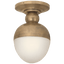 Hand-Rubbed Antique Brass / Біле скло