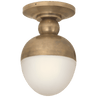 Hand-Rubbed Antique Brass / Біле скло