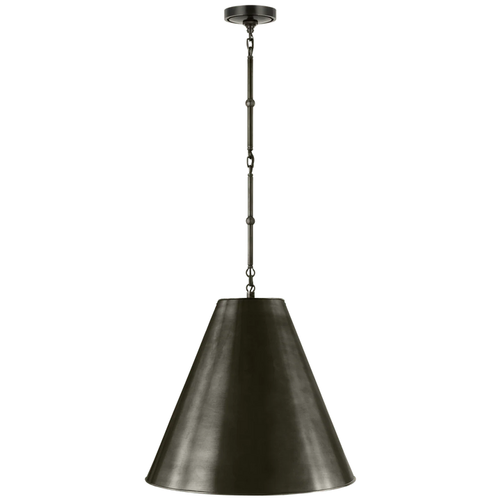 Goodman Medium Hanging Light, a premium Pendant light by Visual Comfort & Co. Close - up image of its design.