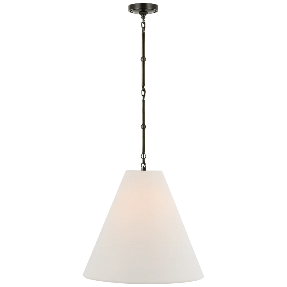 Goodman Small Hanging Light, a premium Pendant light by Visual Comfort & Co. Close - up image of its design.