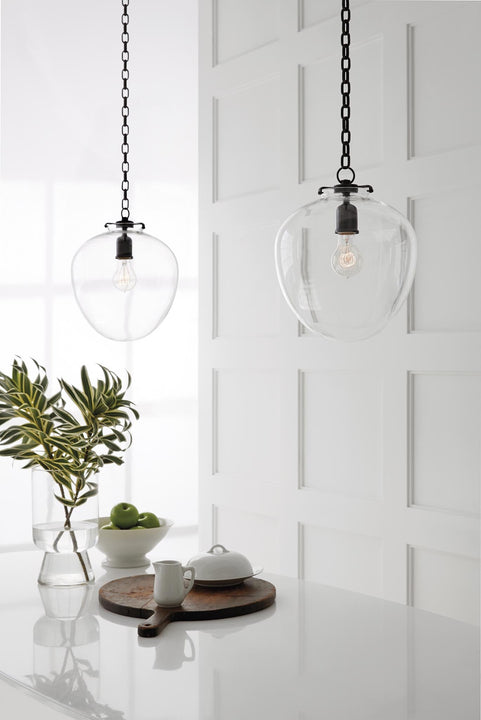 Katie Acorn Pendant, a premium Pendant light by Visual Comfort. Close - up image of its design.