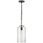 Katie Cylinder Pendant, a premium Pendant light by Visual Comfort & Co. Close - up image of its design.