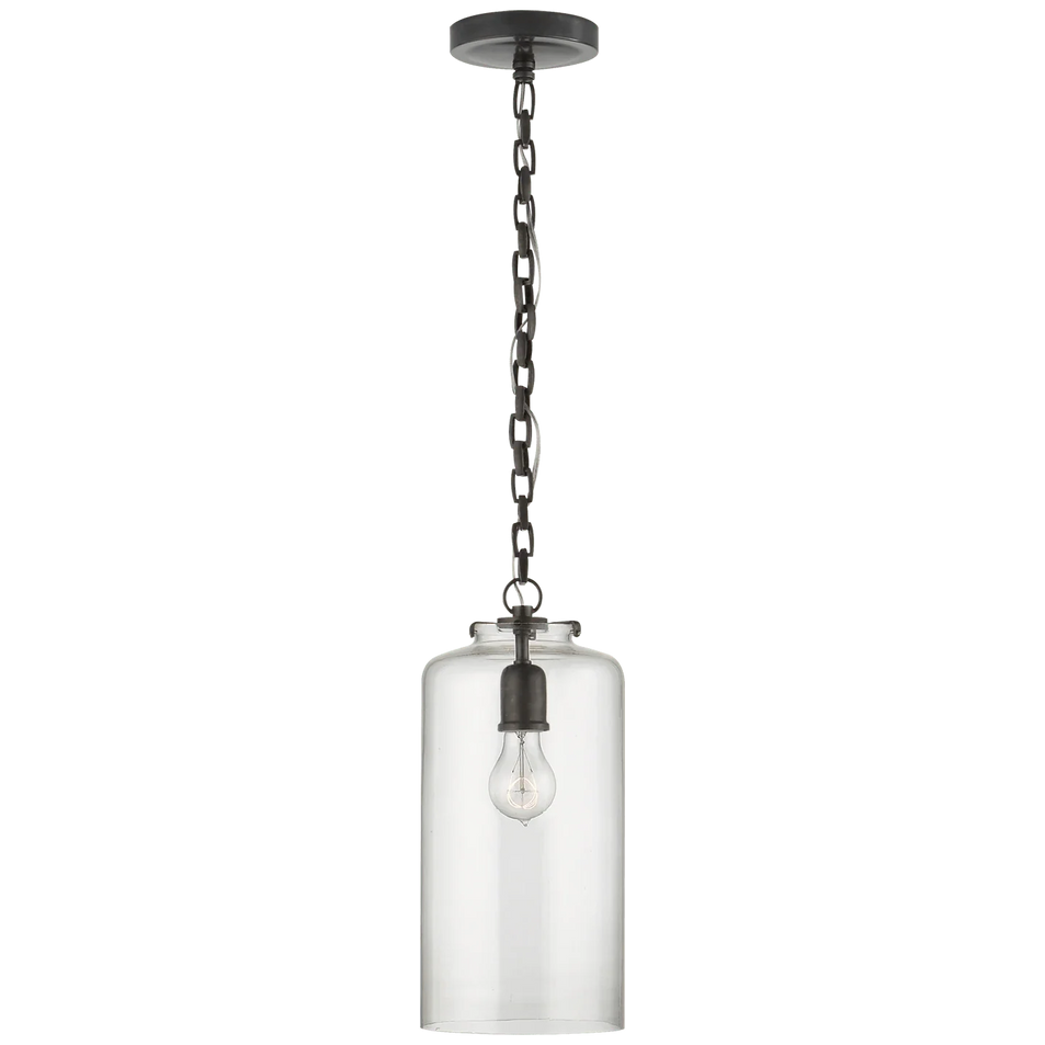 Katie Cylinder Pendant, a premium Pendant light by Visual Comfort & Co. Close - up image of its design.