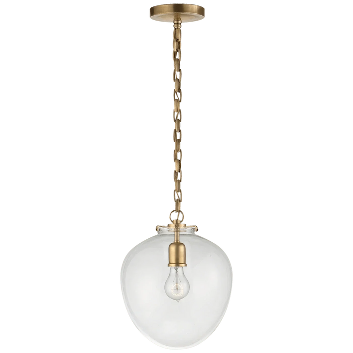 Katie Acorn Pendant, a premium Pendant light by Visual Comfort. Close - up image of its design.