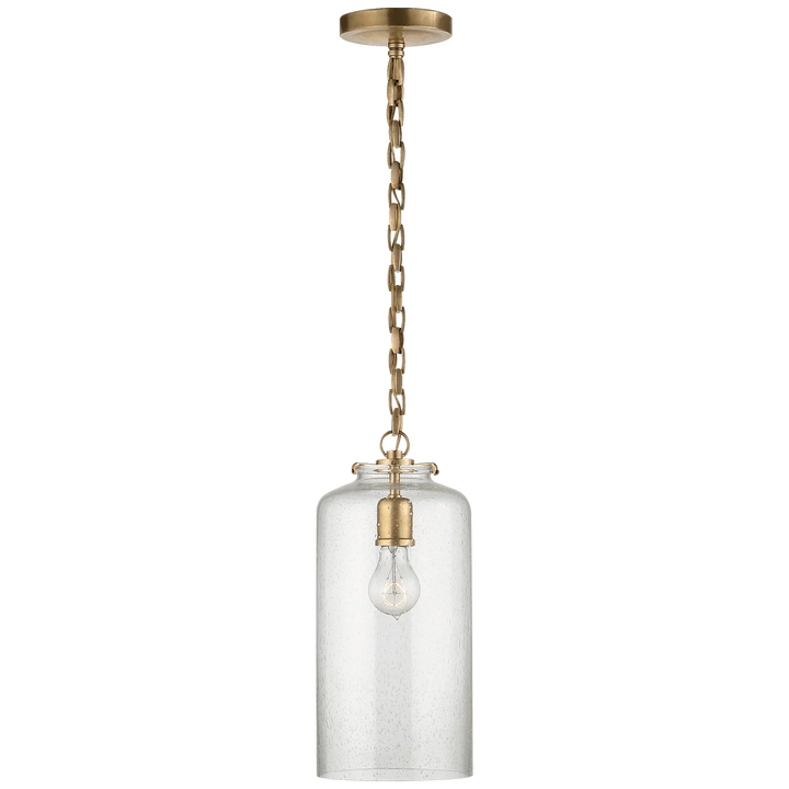 Katie Cylinder Pendant, a premium Pendant light by Visual Comfort & Co. Close - up image of its design.