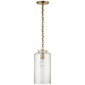 Katie Cylinder Pendant, a premium Pendant light by Visual Comfort & Co. Close - up image of its design.