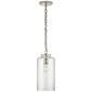 Katie Cylinder Pendant, a premium Pendant light by Visual Comfort & Co. Close - up image of its design.