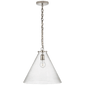 Katie Conical Pendant, a premium Pendant light by Visual Comfort & Co. Close - up image of its design.