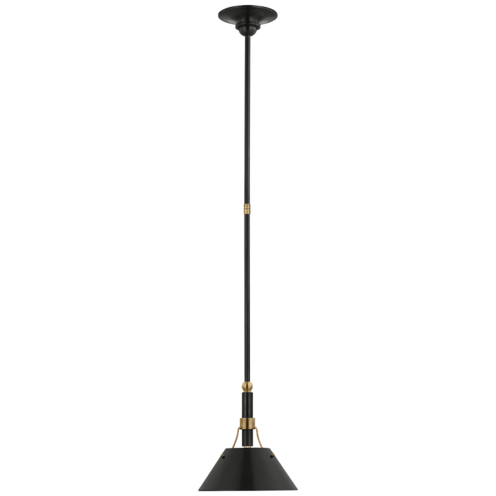 Turlington Small Pendant, a premium Pendant light by Visual Comfort & Co. Close - up image of its design.