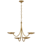 Keira Medium Chandelier in Hand-Rubbed Antique Brass