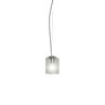 Matte Nickel / В20см Димчастий прозорий / E27