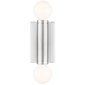 Beckham Modern Double Sconce in Polished Nickel