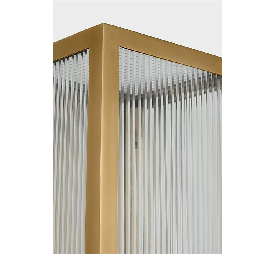 York 16" Single Box Sconce, a premium Decorative light by Visual Comfort & Co. Close - up image of its design.