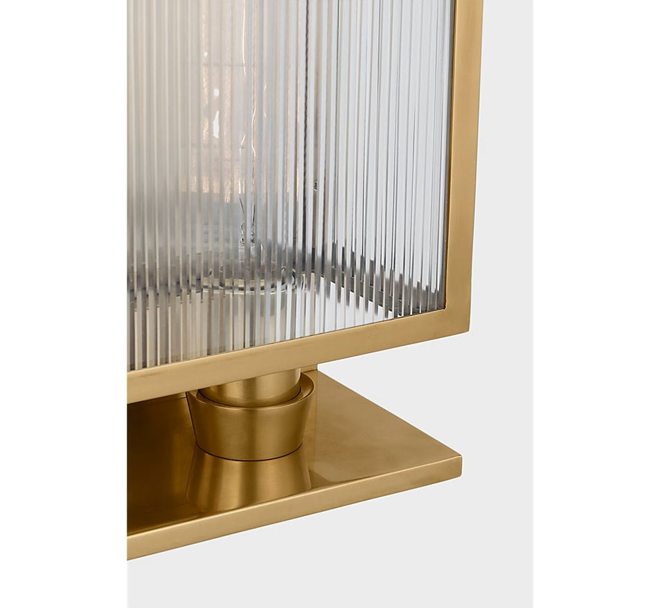 York 16" Double Box Sconce, a premium Decorative light by Visual Comfort & Co. Close - up image of its design.