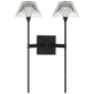 Blaze 19" 2 Light Tail Sconce, a premium Decorative light by Visual Comfort & Co. Close - up image of its design.