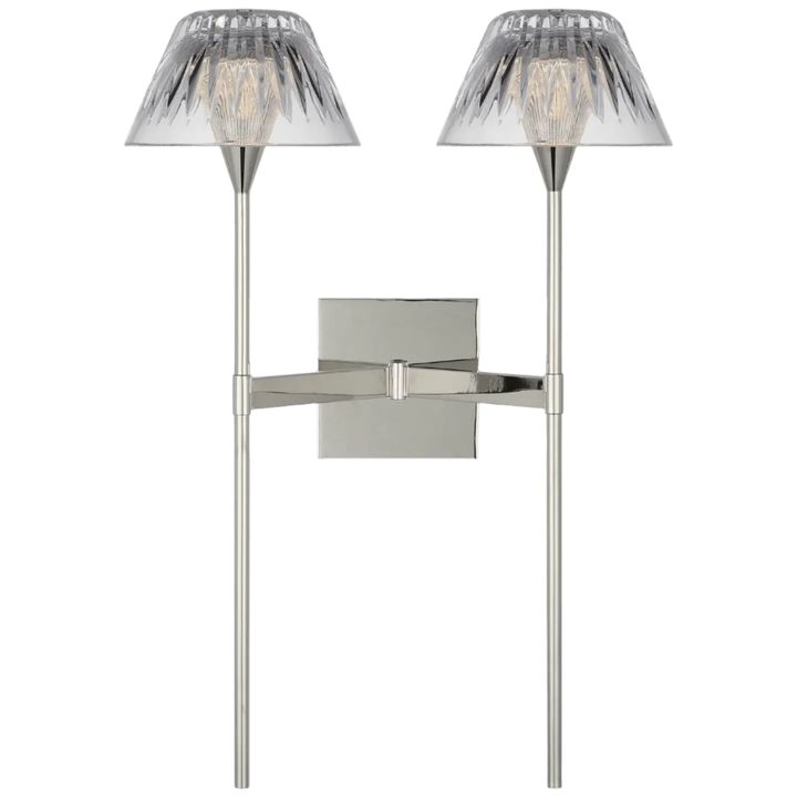 Blaze 19" 2 Light Tail Sconce, a premium Decorative light by Visual Comfort & Co. Close - up image of its design.