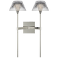 Blaze 19" 2 Light Tail Sconce, a premium Decorative light by Visual Comfort & Co. Close - up image of its design.