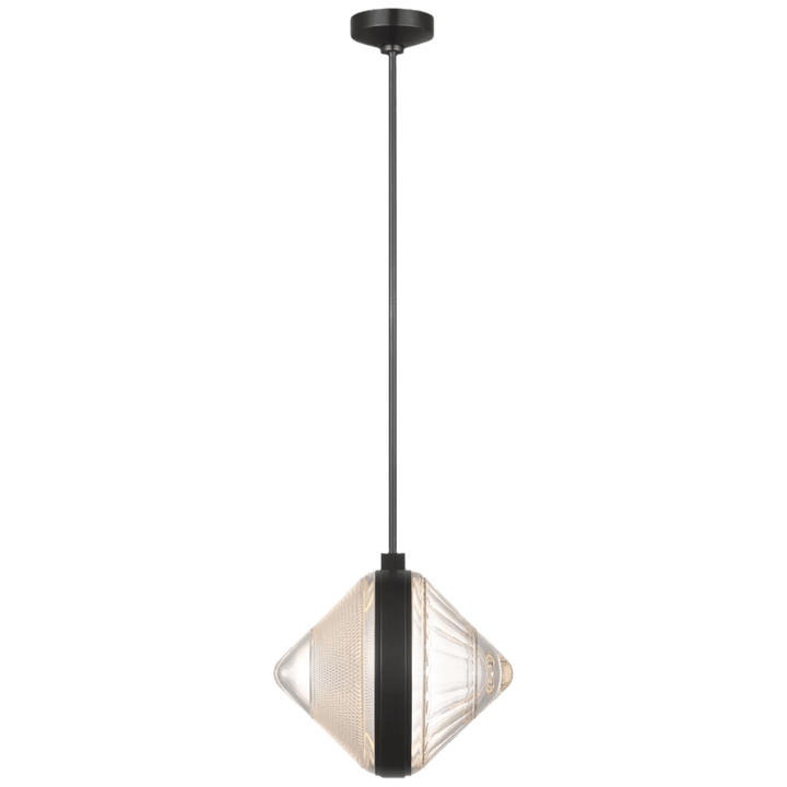 Copper Coast 15" Karo and Olive Cut Pendant, a premium Pendant light by Visual Comfort & Co. Close - up image of its design.