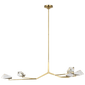 Carraig 53" 5 Light Chandelier, a premium Chandelier light by Visual Comfort & Co. Close - up image of its design.
