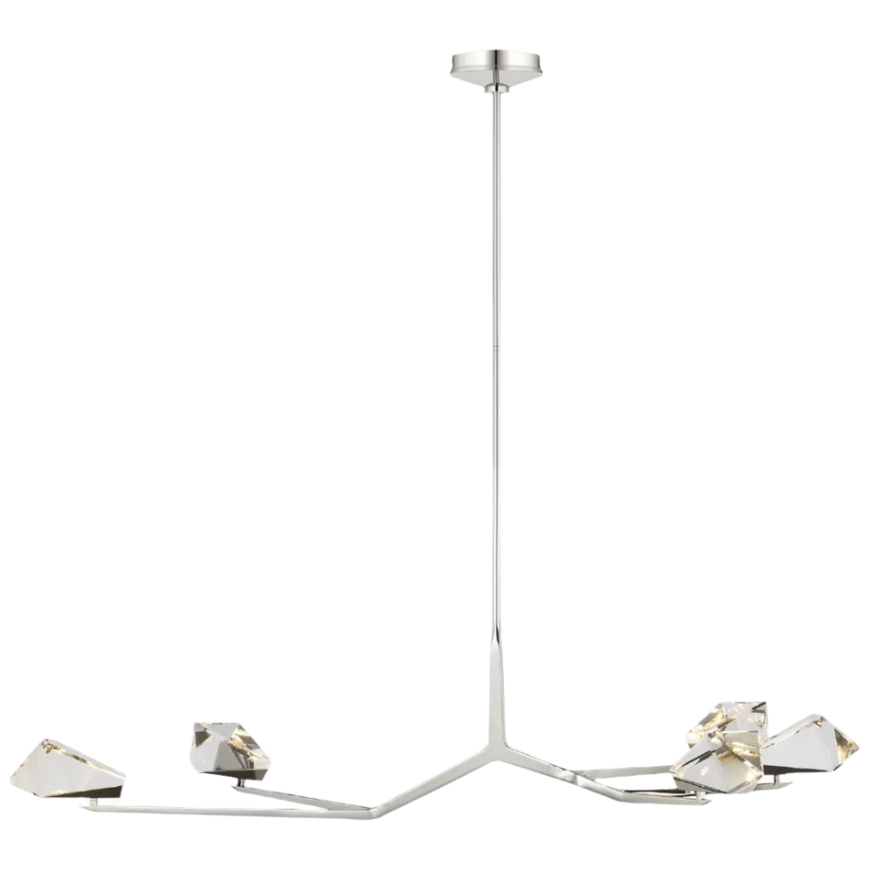 Carraig 53" 5 Light Chandelier, a premium Chandelier light by Visual Comfort & Co. Close - up image of its design.