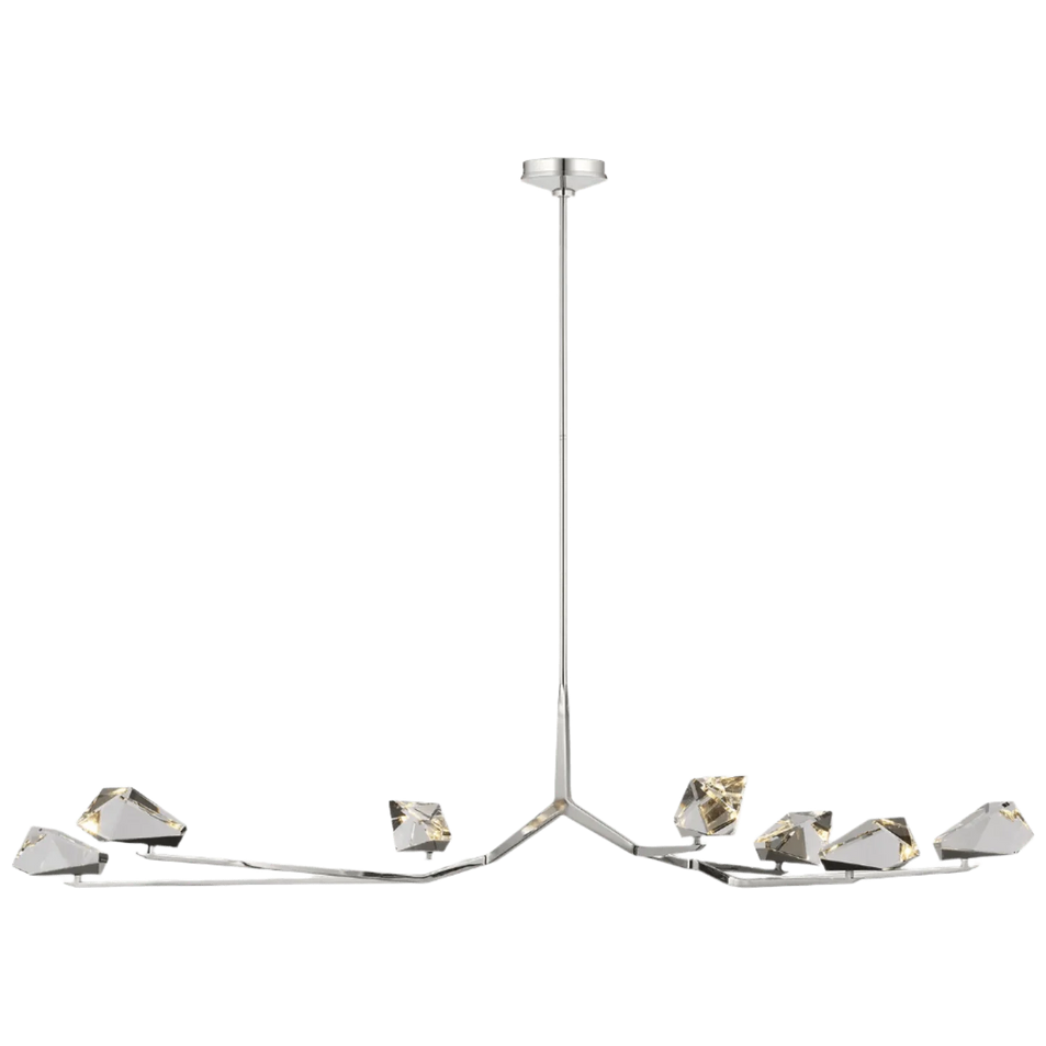 Carraig 65" 7 Light Chandelier, a premium Chandelier light by Visual Comfort & Co. Close - up image of its design.