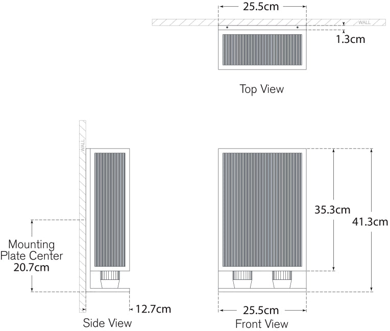 Настінний світильник York 16" Double Box Sconce Креслення
