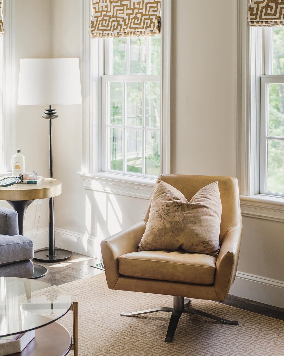 Beaumont Floor Lamp, a premium Decorative light by Visual Comfort & Co. Close - up image of its design.