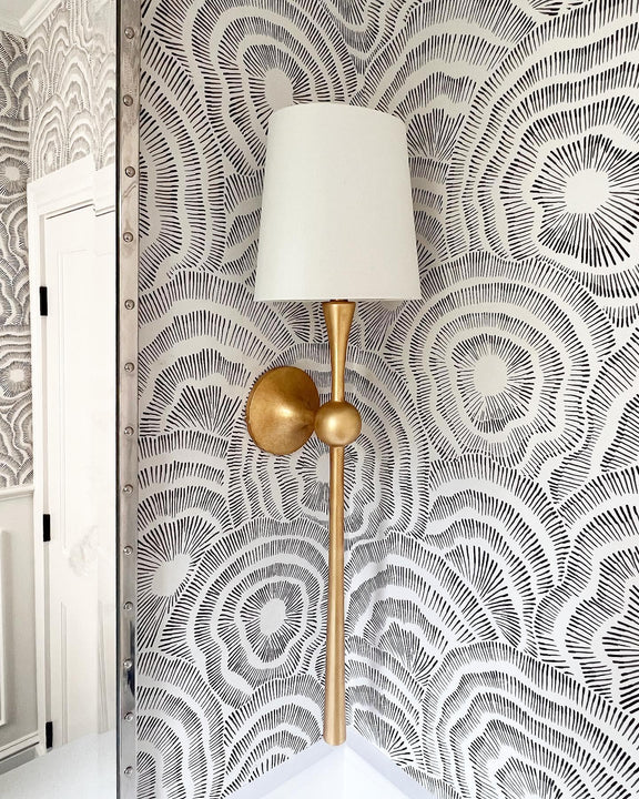 Dover Large Tail Sconce, a premium Decorative light by Visual Comfort & Co. Close - up image of its design.