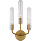 Casoria 17" Triple Sconce, a premium Decorative light by Visual Comfort & Co. Close - up image of its design.
