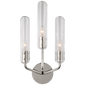 Casoria 17" Triple Sconce, a premium Decorative light by Visual Comfort & Co. Close - up image of its design.
