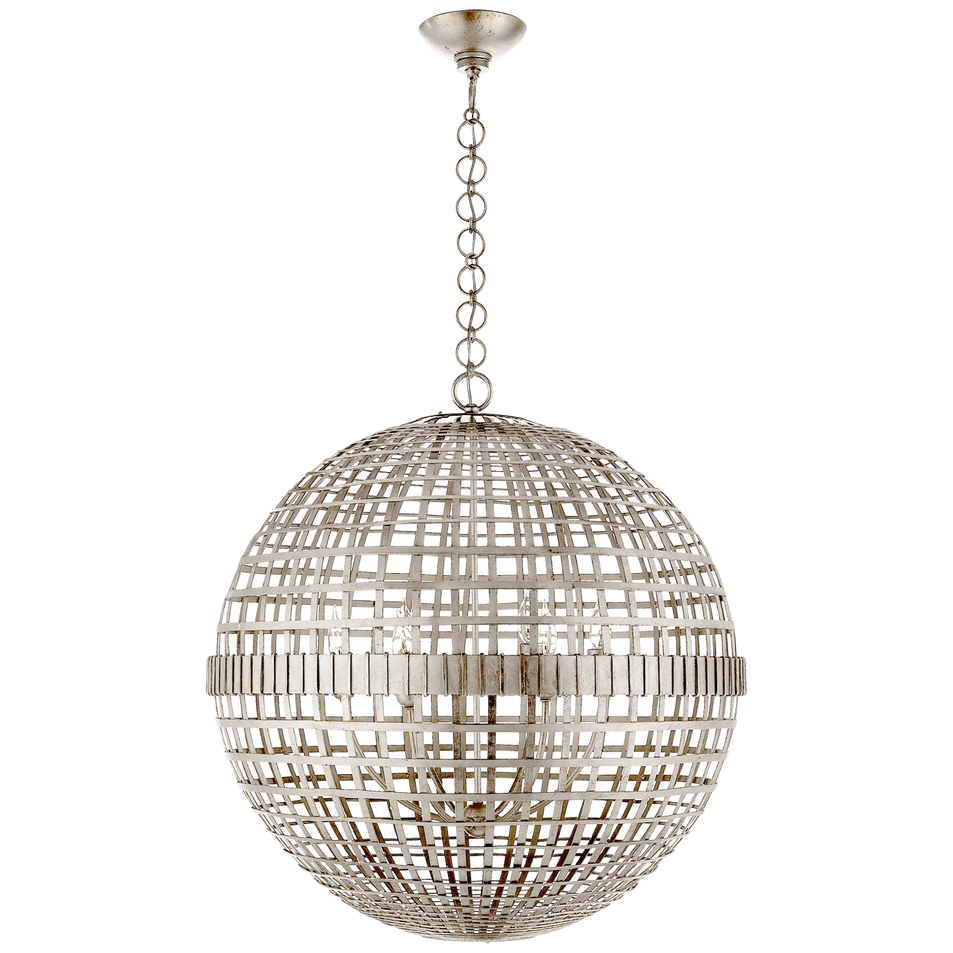 Mill Large Globe Lantern, a premium Lantern light by Visual Comfort & Co. Close - up image of its design.