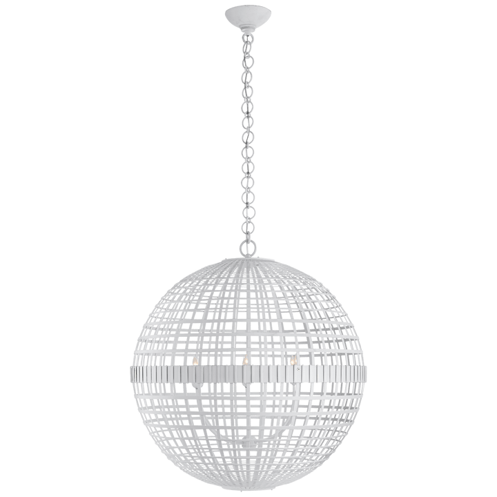 Mill Large Globe Lantern, a premium Lantern light by Visual Comfort & Co. Close - up image of its design.