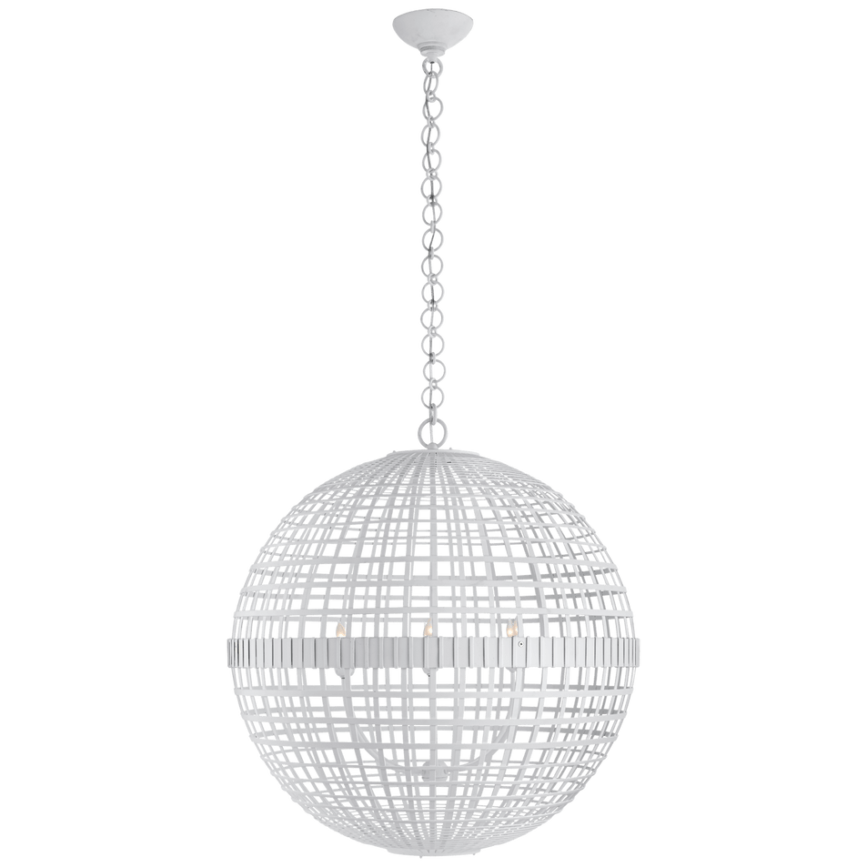 Mill Large Globe Lantern, a premium Lantern light by Visual Comfort & Co. Close - up image of its design.