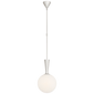 Sesia Small Globe Pendant, a premium Pendant light by Visual Comfort & Co. Close - up image of its design.