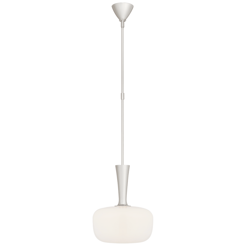 Sesia Small Oval Pendant, a premium Pendant light by Visual Comfort & Co. Close - up image of its design.