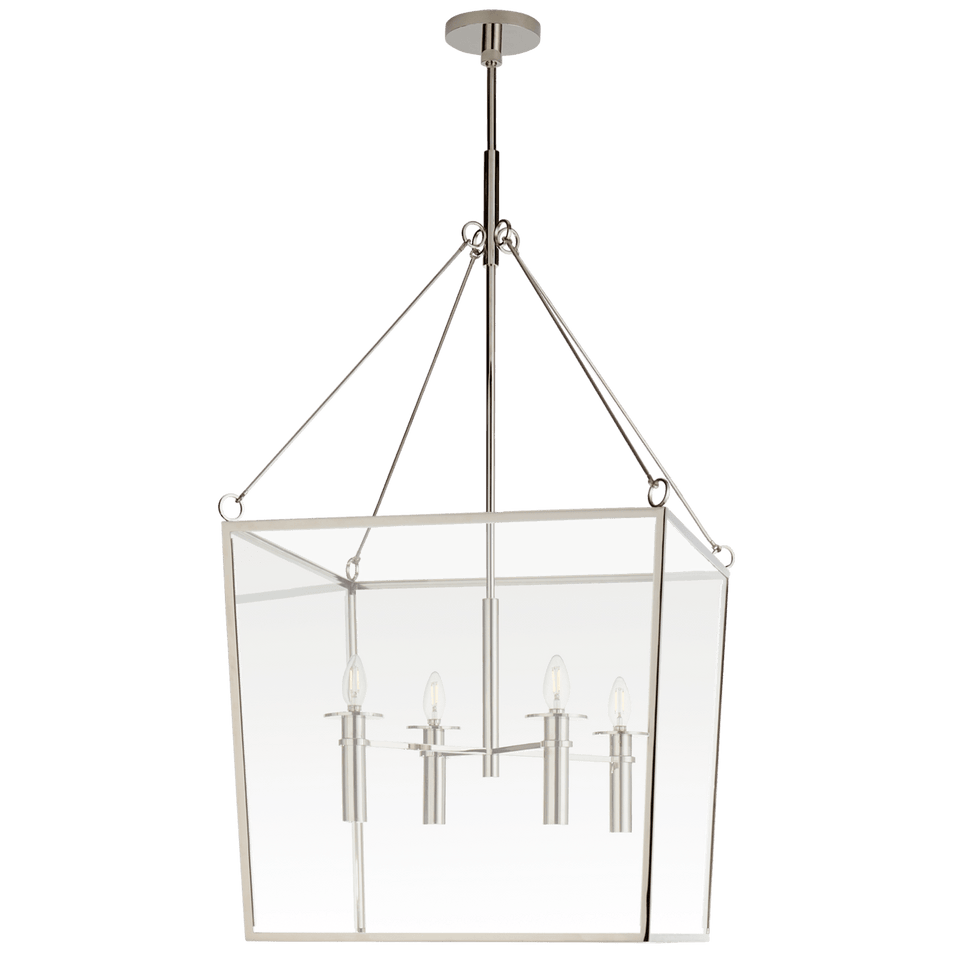 Cochere Large Lantern, a premium Lantern light by Visual Comfort & Co. Close - up image of its design.