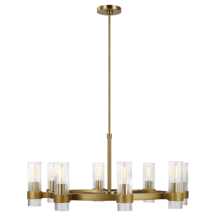 Geneva Chandelier, a premium Chandelier light by Visual Comfort & Co. Close - up image of its design.