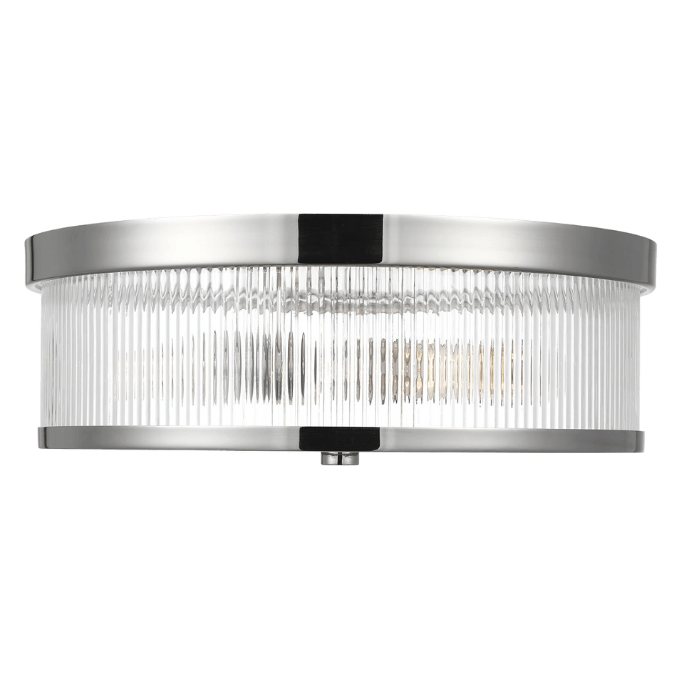 Geneva Flush Mount, a premium Flush Mount light by Visual Comfort & Co. Close - up image of its design.