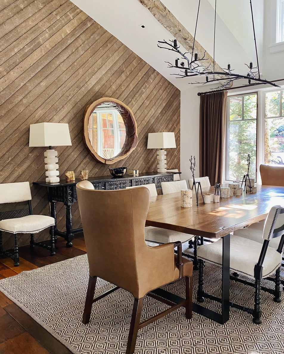 Square Chunky Stacked Table Lamp, a premium Decorative light by Visual Comfort & Co. Close - up image of its design.
