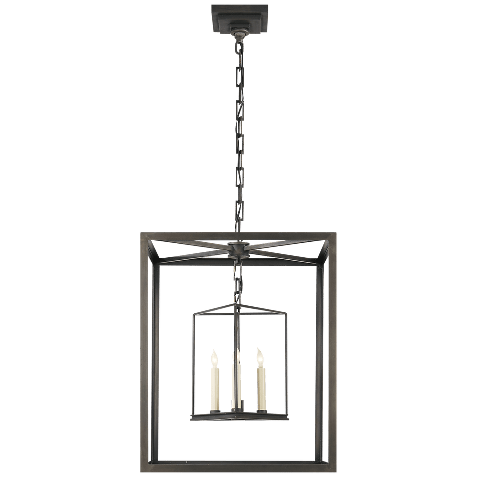 Osborne Lantern, a premium Lantern light by Visual Comfort & Co. Close - up image of its design.