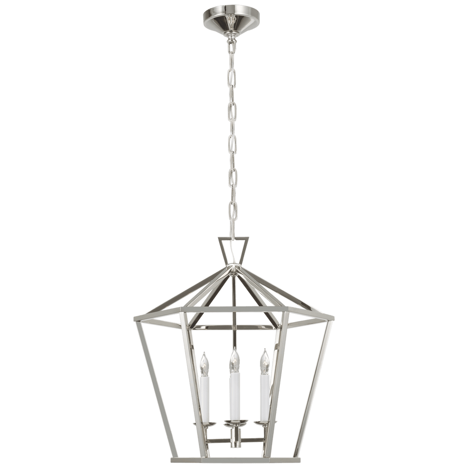 Darlana Medium Hexagonal Lantern, a premium Lantern light by Visual Comfort & Co. Close - up image of its design.