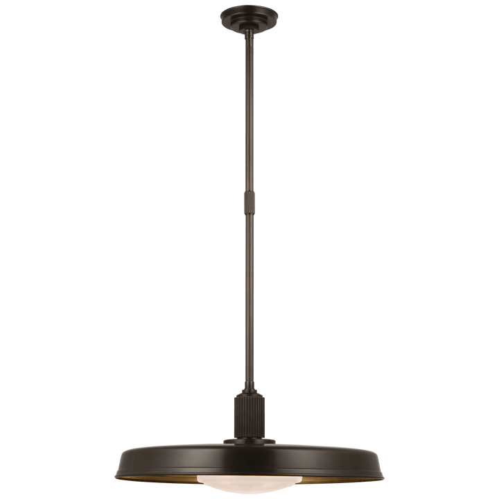 Ruhlmann 24" Factory Pendant, a premium Pendant light by Visual Comfort & Co. Close - up image of its design.