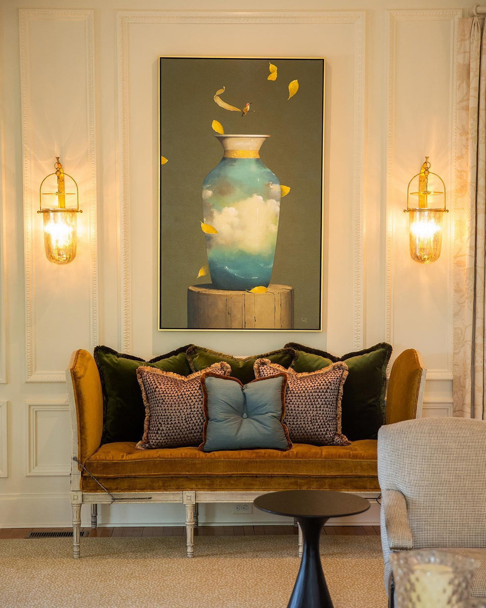 Lorford Medium Sconce, a premium Decorative light by Visual Comfort & Co. Close - up image of its design.